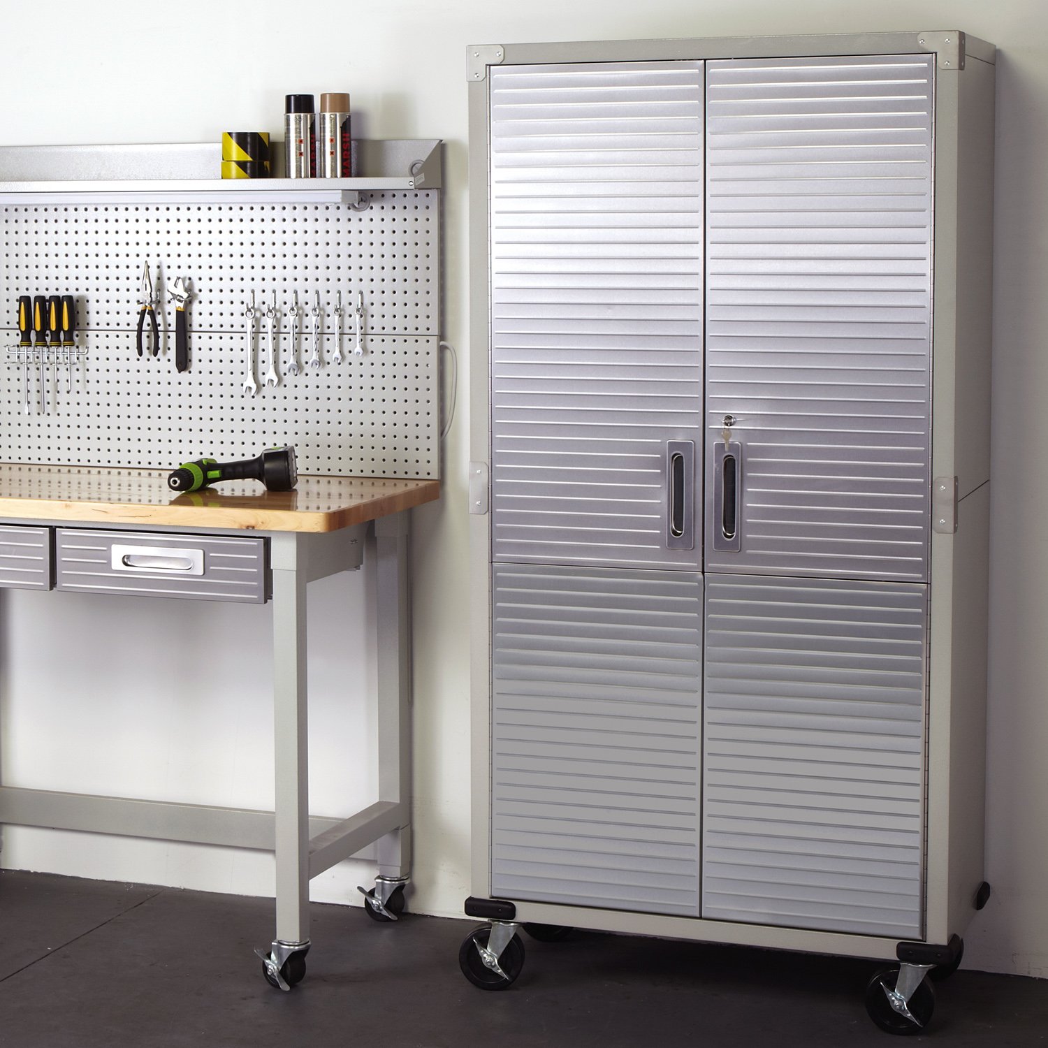 UltraHD Tall Storage Cabinet - Stainless Steel