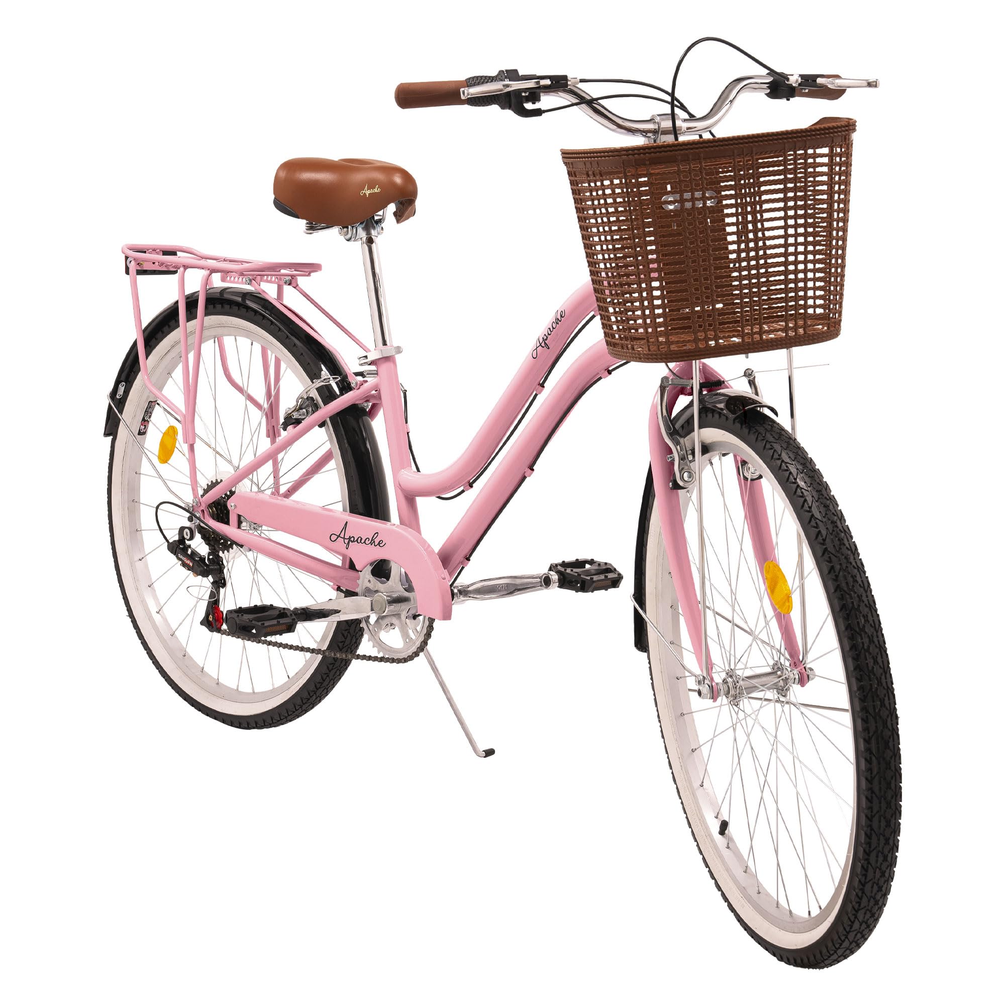 Apache Bicicleta Urbana R26 Vintage Canastilla