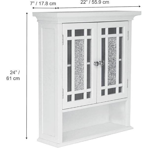 Clóset de Pared extraíble con Puertas Dobles, Color Blanco Pull Handle Wall Cabinet clóset de pared