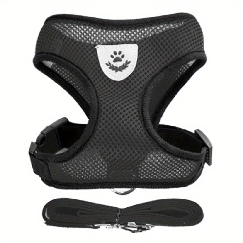 Harness with leash for small and medium-sized dogs.