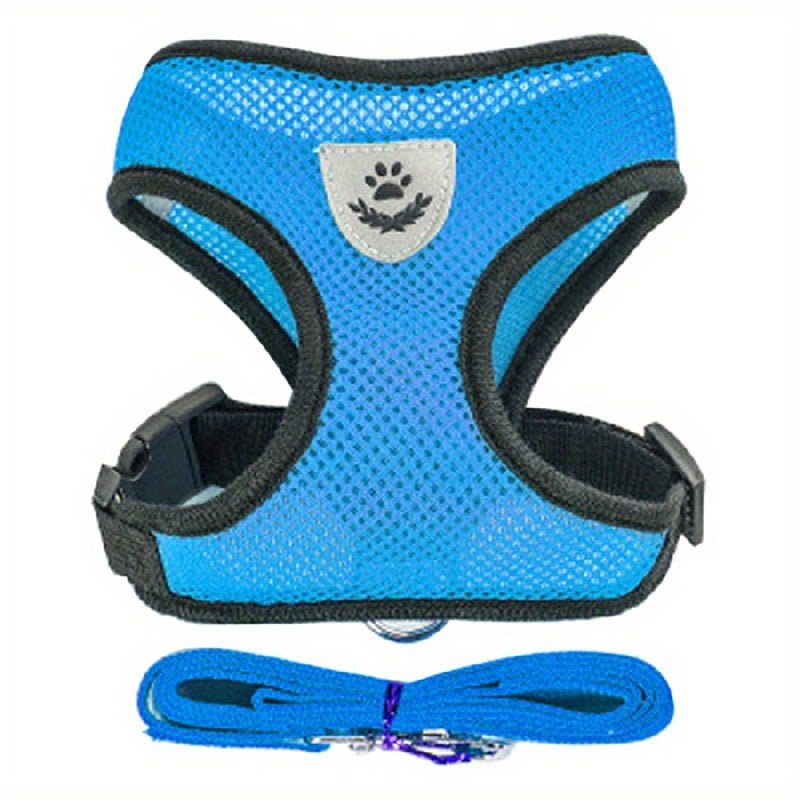 Harness with leash for small and medium-sized dogs.