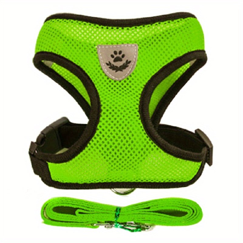 Harness with leash for small and medium-sized dogs.
