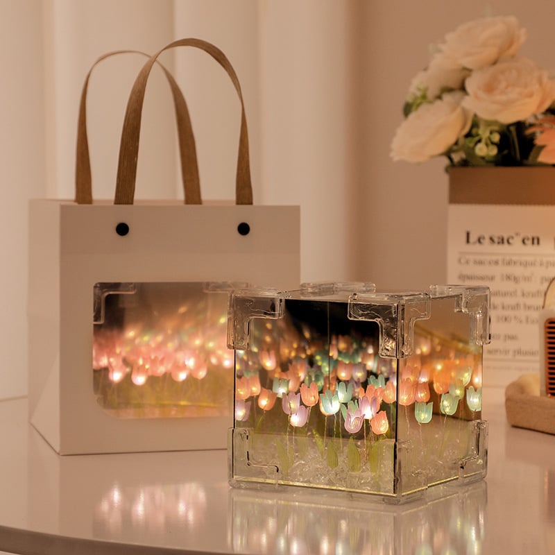 🌷Blossom Box Tulip Magic Gift Lamp Night , light Lamp 