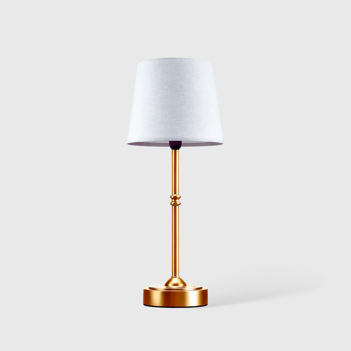 Fabric Shade Accent Stem Touch Control Table Lamp
