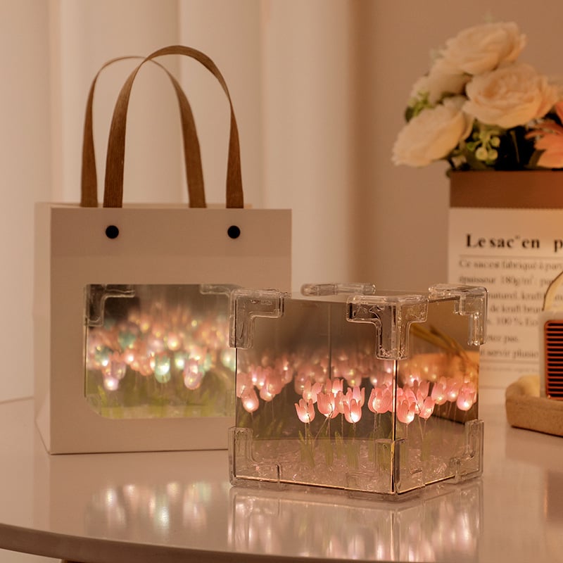 🌷Blossom Box Tulip Magic Gift Lamp Night , light Lamp 