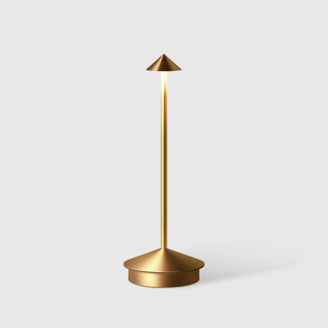 Gold Cordless Dimmable Table Lamp, USB-C Rechargeable LED Lamp