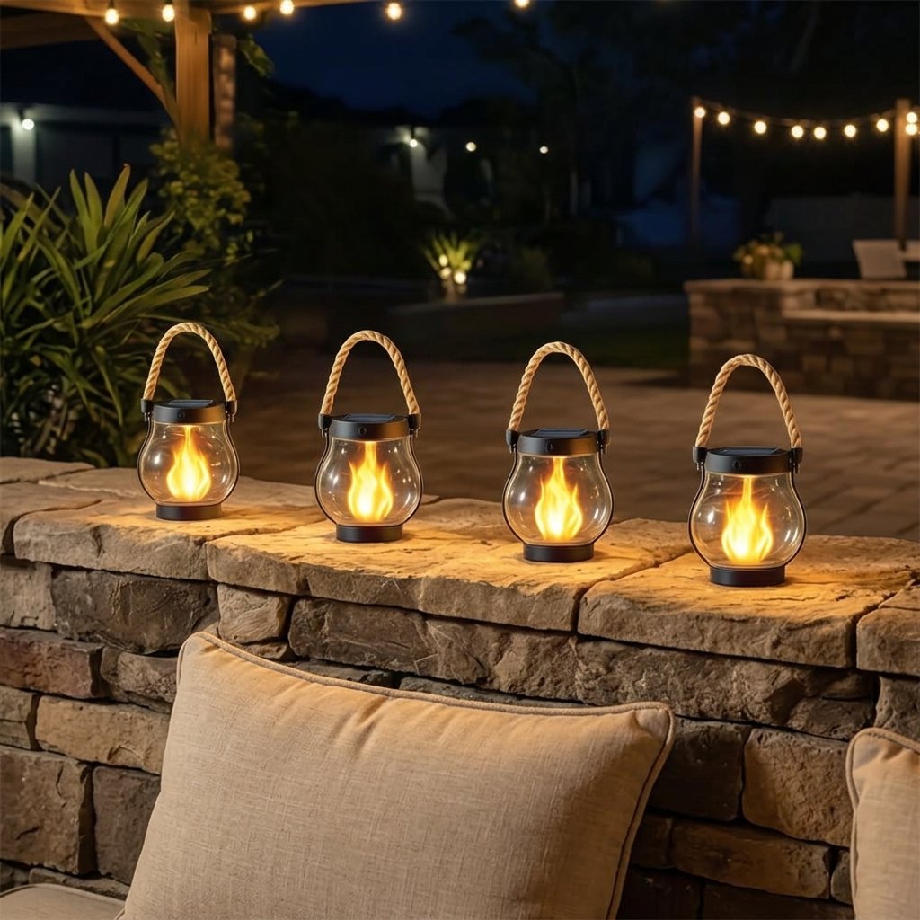 🔥 Solar Garden Lanterns – No Wiring, Auto-On at Dusk! Last Chance Before They're Gone!