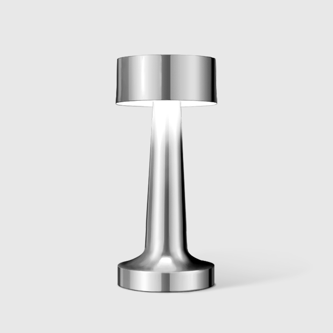 Mushroom Shaped Cordless Table Lamp, Touch Dimmable USB-C Rechargeable Lamp