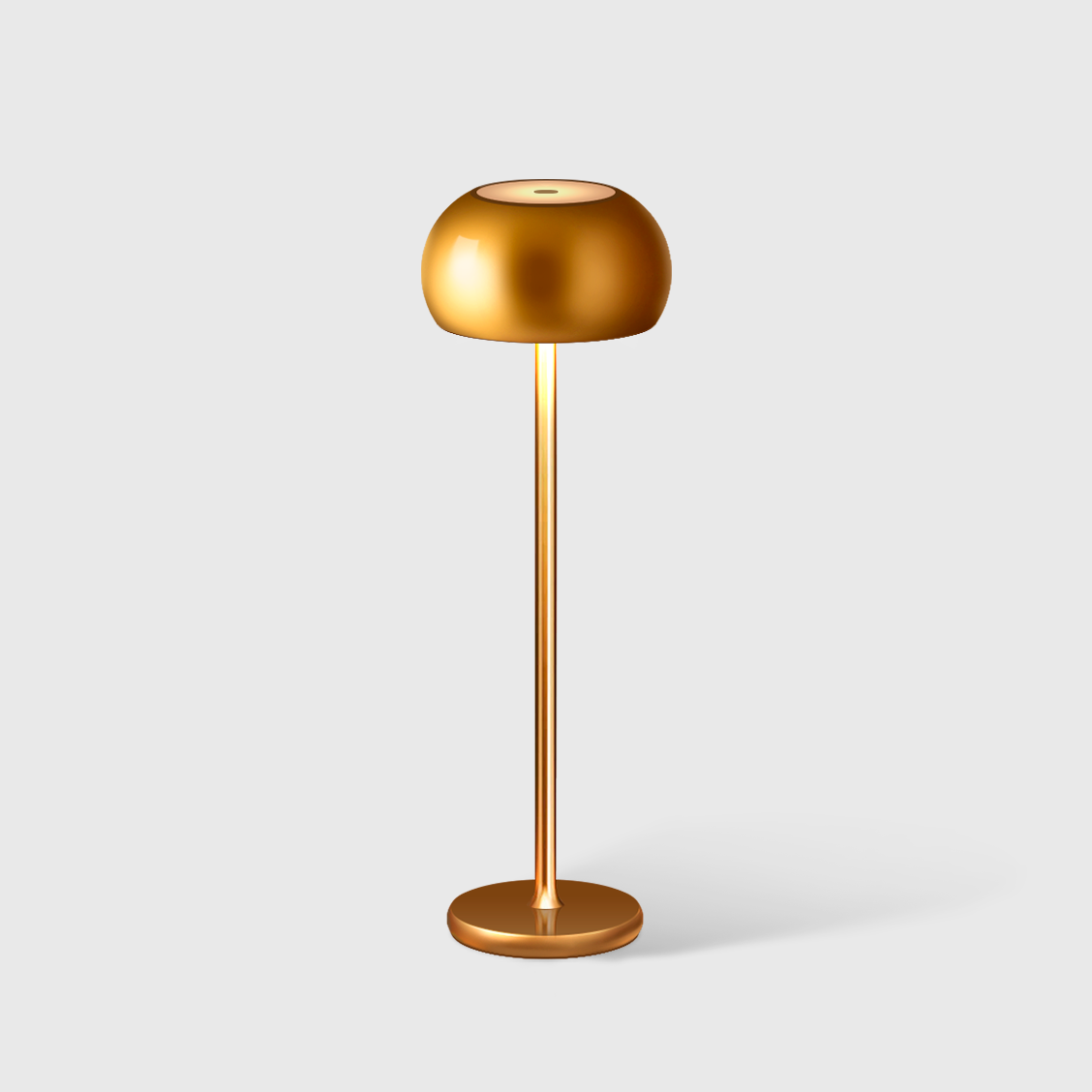 Dome Top Tall Stem Touch Control Rechargeable Table Lamp