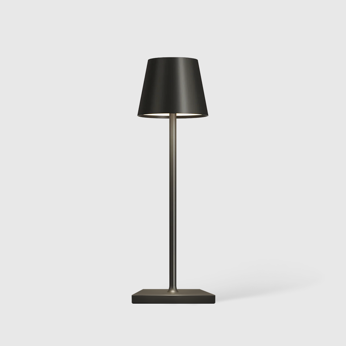 Brass Rechargeable Cordless Table Lamp, Minimalist Metal Portable LED Desk Lamp 