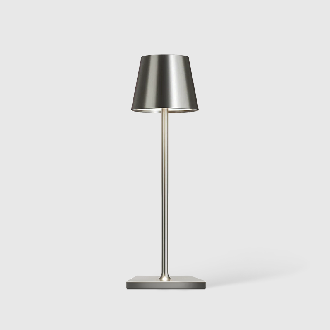 Brass Rechargeable Cordless Table Lamp, Minimalist Metal Portable LED Desk Lamp 
