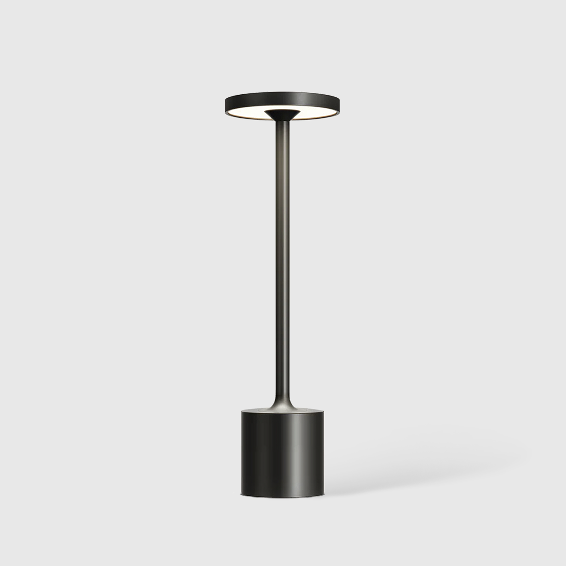 Disc Top Slim Stem Touch Control Rechargeable Table Lamp
