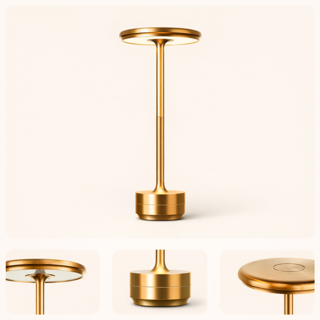 Ring Top Slim Stem Touch Control Cordless Lamp