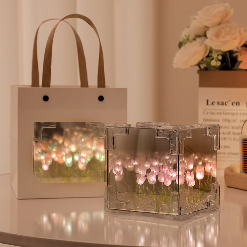 🌷Blossom Box Tulip Magic Gift Lamp Night , light Lamp 