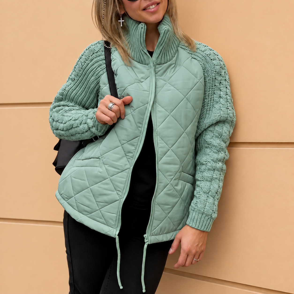 ✨2026 Collection at 50% OFF🎁Women's Knit Patchwork Puffy Jacket