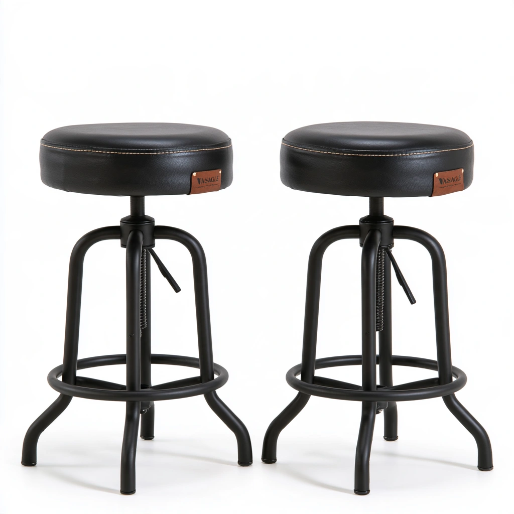 Barhocker, mit klarer Formgebung, Farbe: grau-ashcraftco