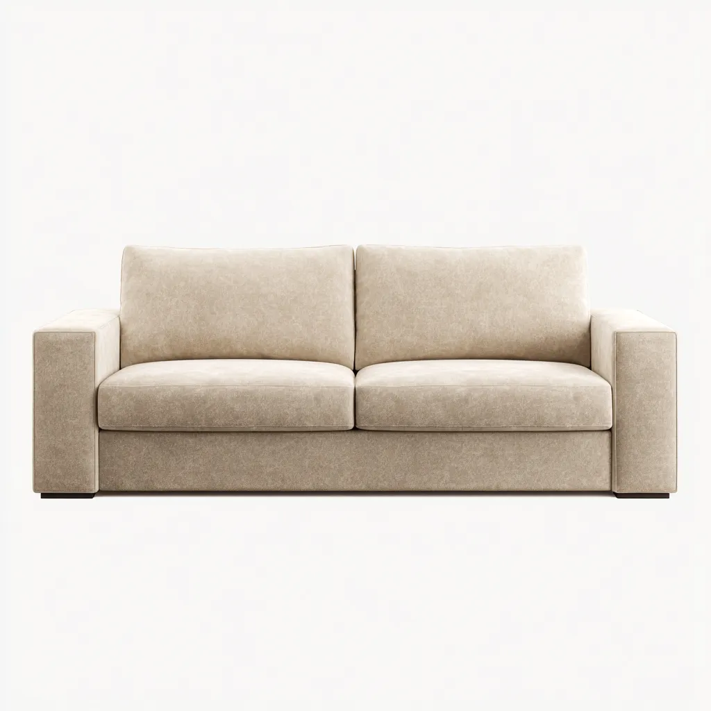 Sofá de sala de estar 178×88×84 cm - gris claro - diseño recto contemporáneo-Dodialiving