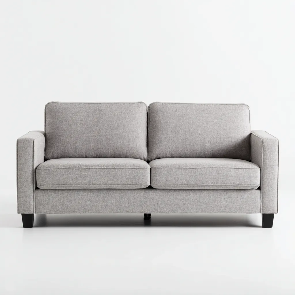 Sala de estar sofá tapizado 220x90x85 cm - beige - diseño elegante con respaldo cómodo-Dodialiving