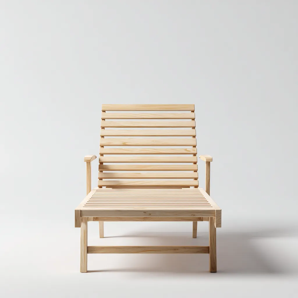 Tumbona de playa 180×70×90 cm - beige - madera natural con estilo exterior relajado-Racorpahome