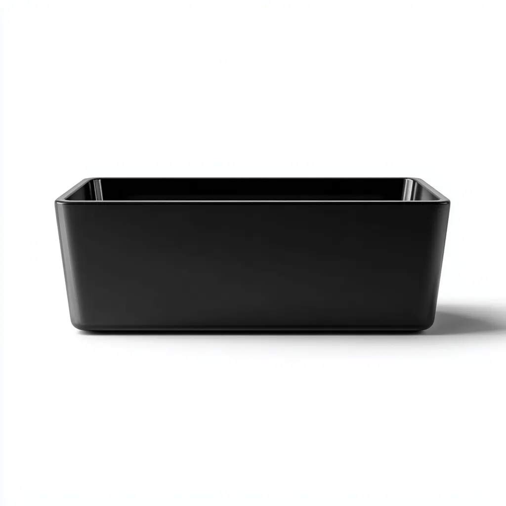 Bañera 160x75x60 cm - negro - bañera independiente minimalista para baño-Racorpahome