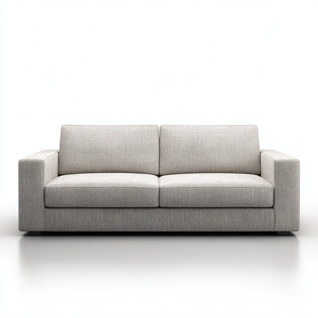 Sala De Estar Sofá 220x90x78 cm - blanco - tapizado de tela estilo moderno para salón-Racorpahome