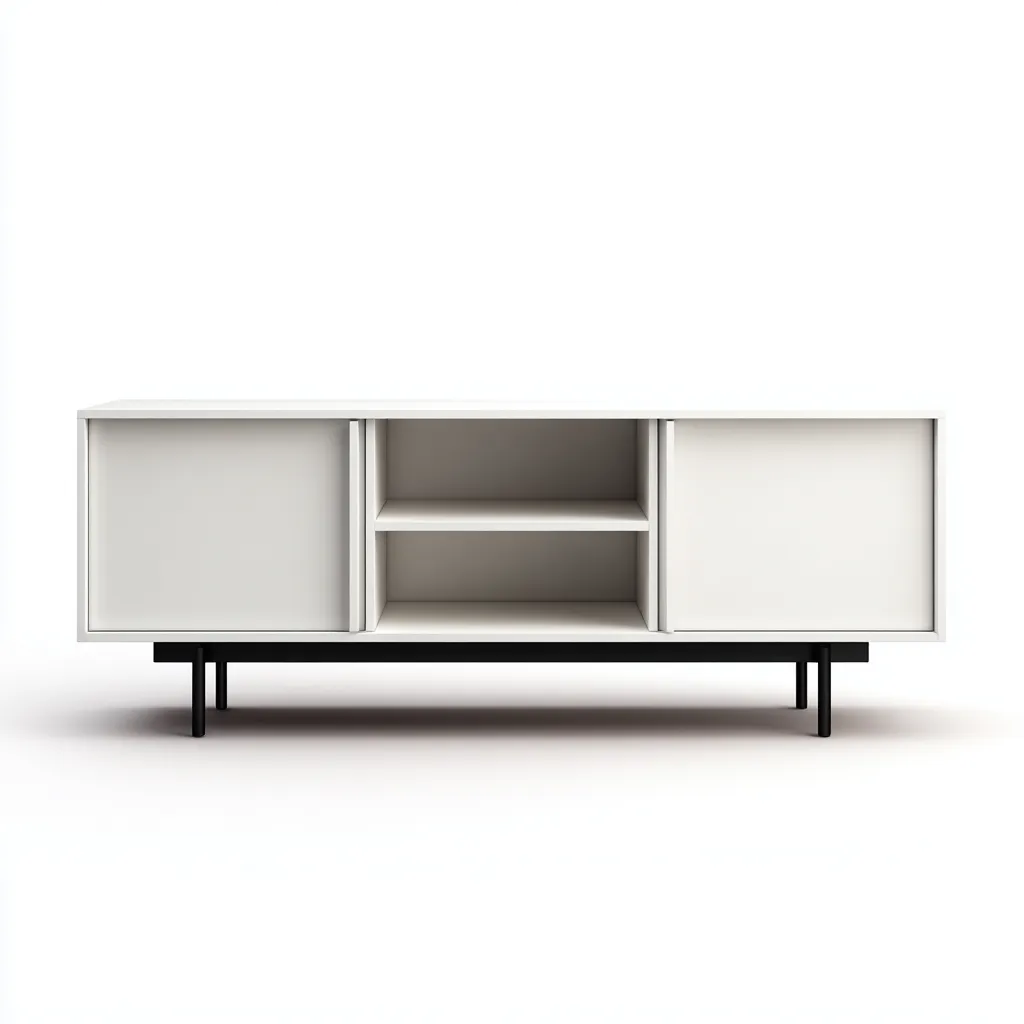 Mueble para TV 160×40×60 cm - blanco - madera diseño moderno para sala de estar-Vinoracorner