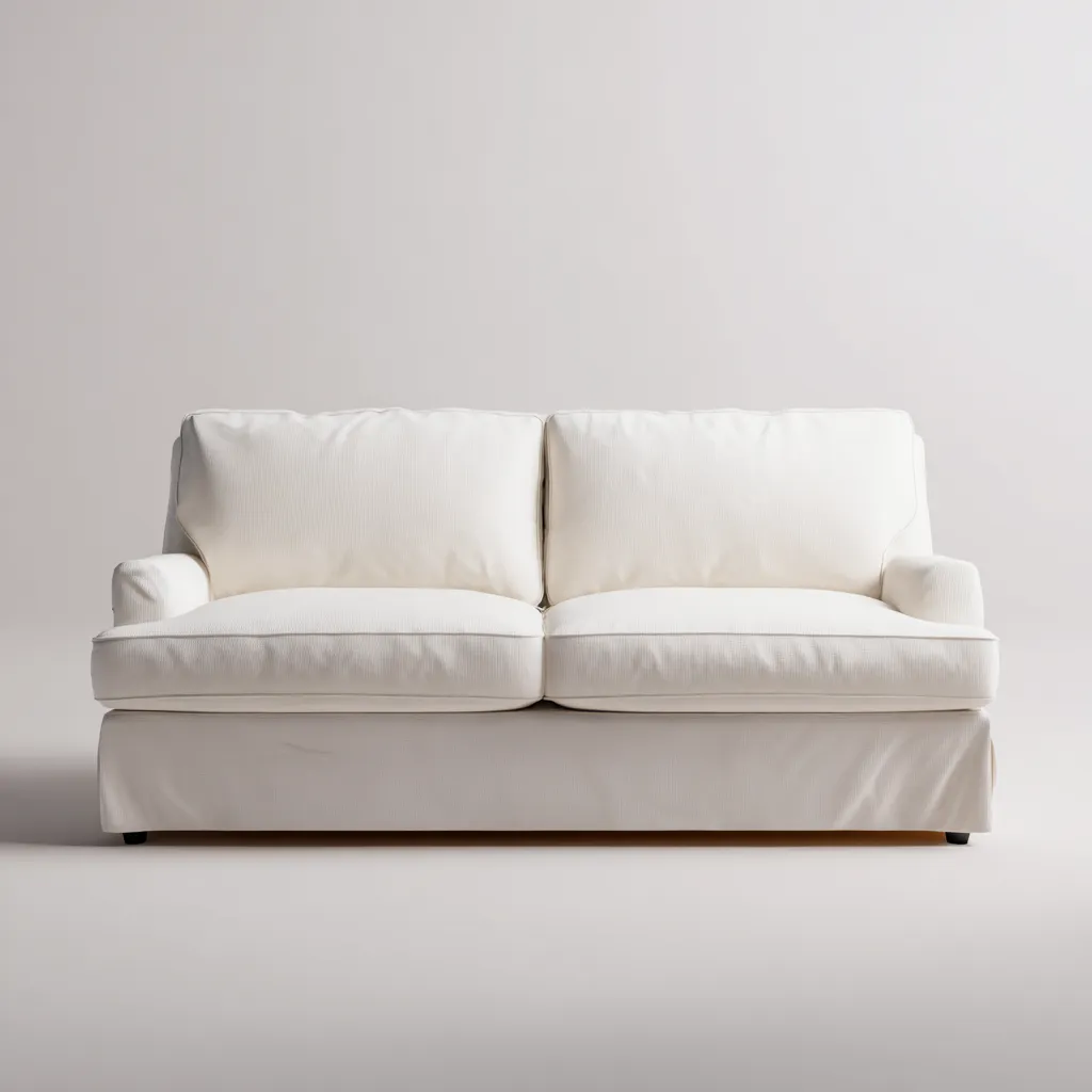 Sofá 210x88x78 cm - blanco - estilo contemporáneo tapizado para salón moderno-Vinoracorner