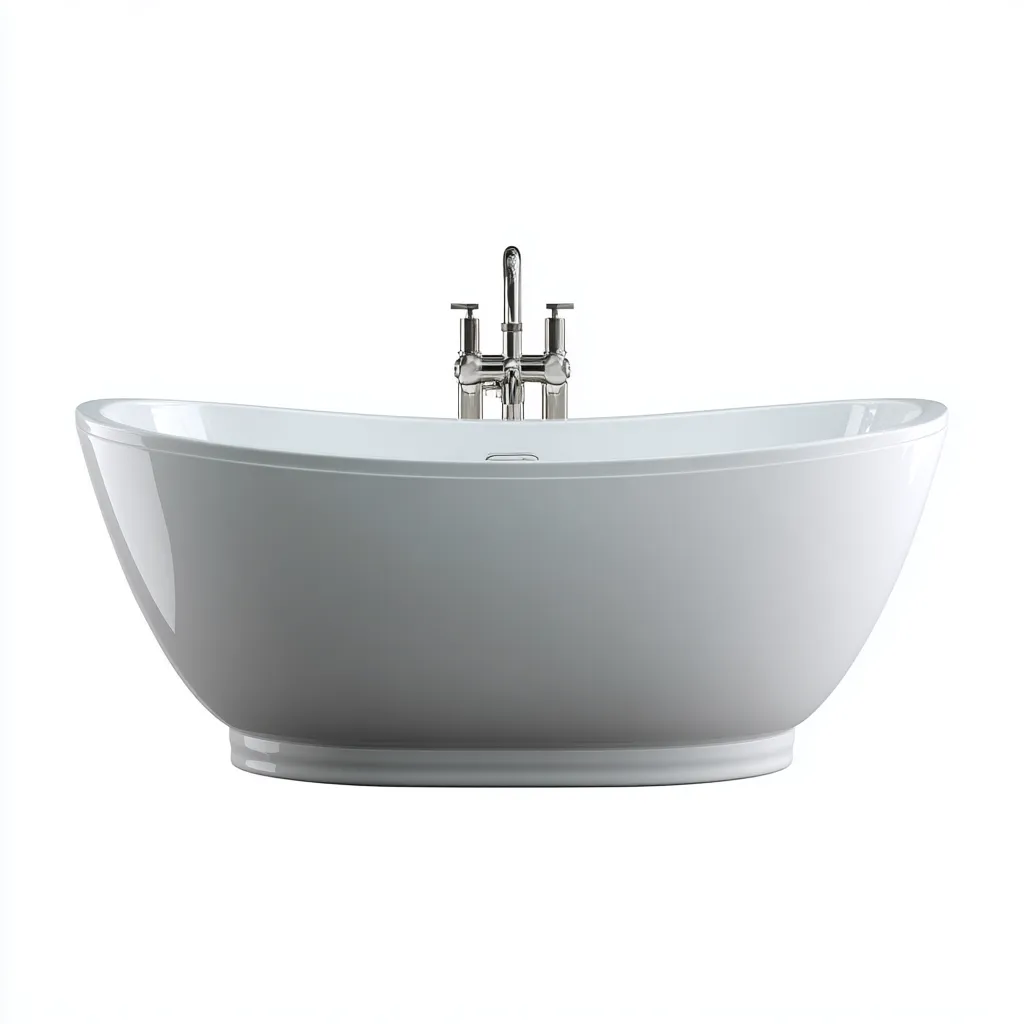 Bañera exenta 170×80×62 cm – blanco – forma ovalada elegante para baño moderno-Vinoracorner