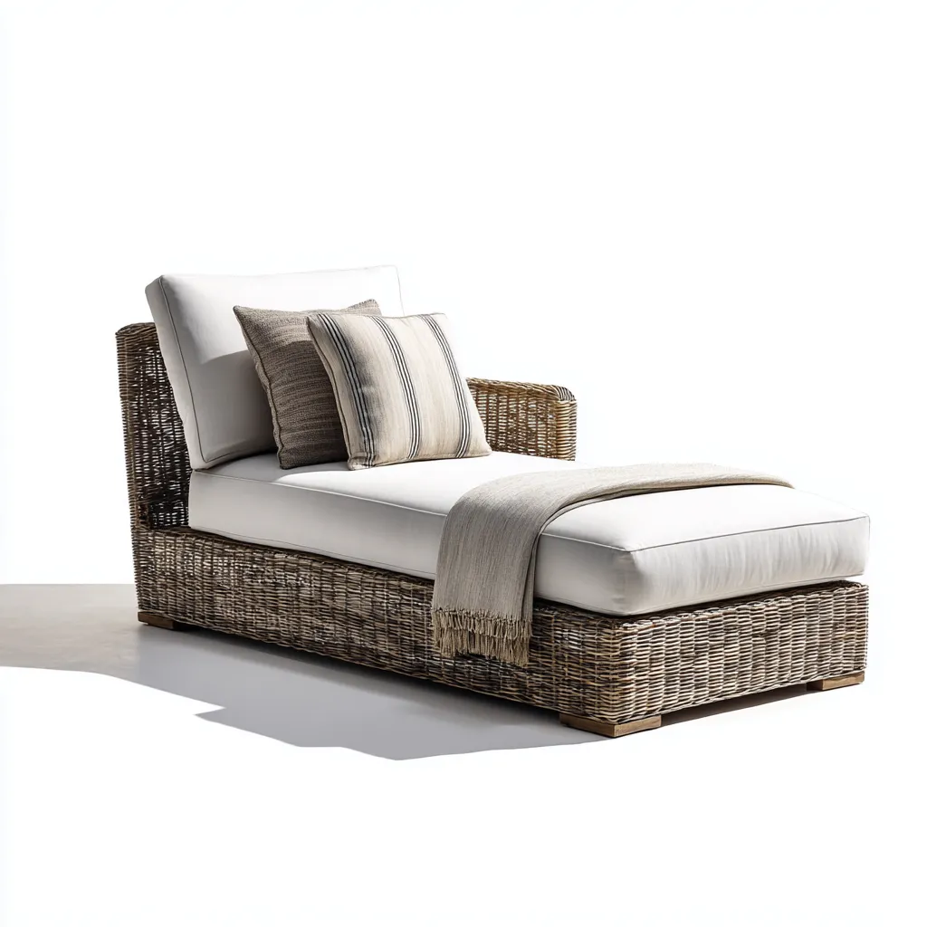 Tumbona de playa 185×75×80 cm - beige - estilo natural para zona de descanso-Vinoracorner
