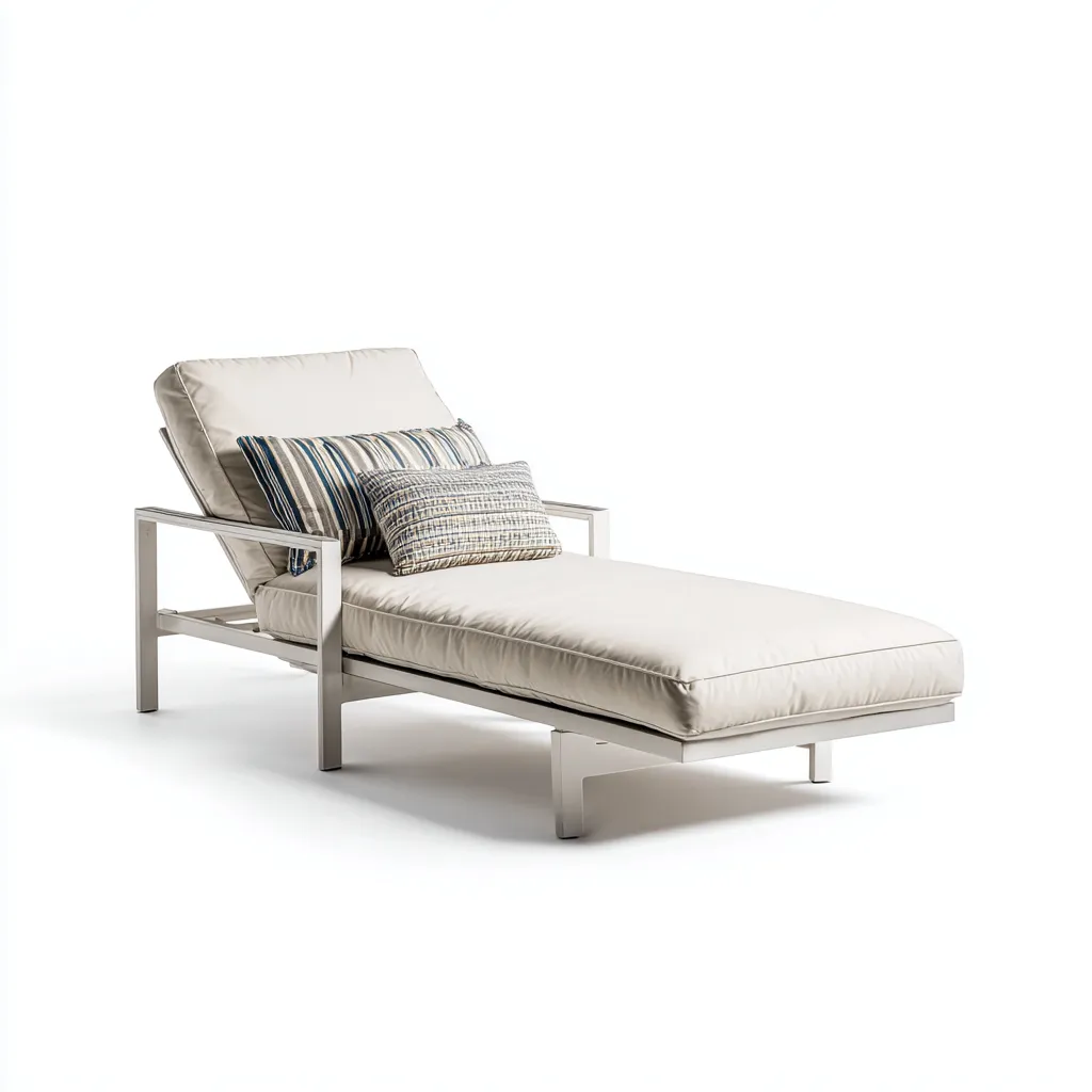 Tumbona de playa 196×70×90 cm – beige/blanco – respaldo regulable para terraza y jardín-Vinoracorner
