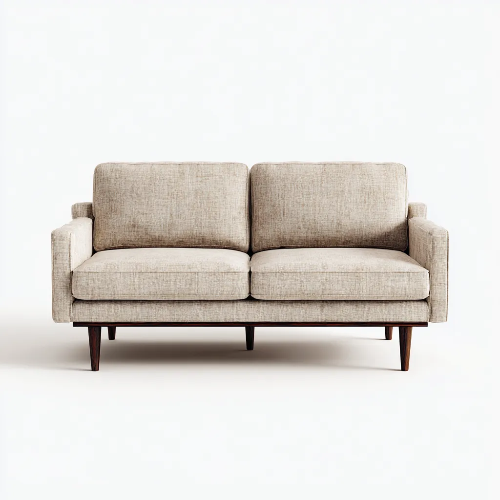 Sofá 2 plazas 168×86×82 cm – beige – diseño moderno para sala de estar-Vinoracorner