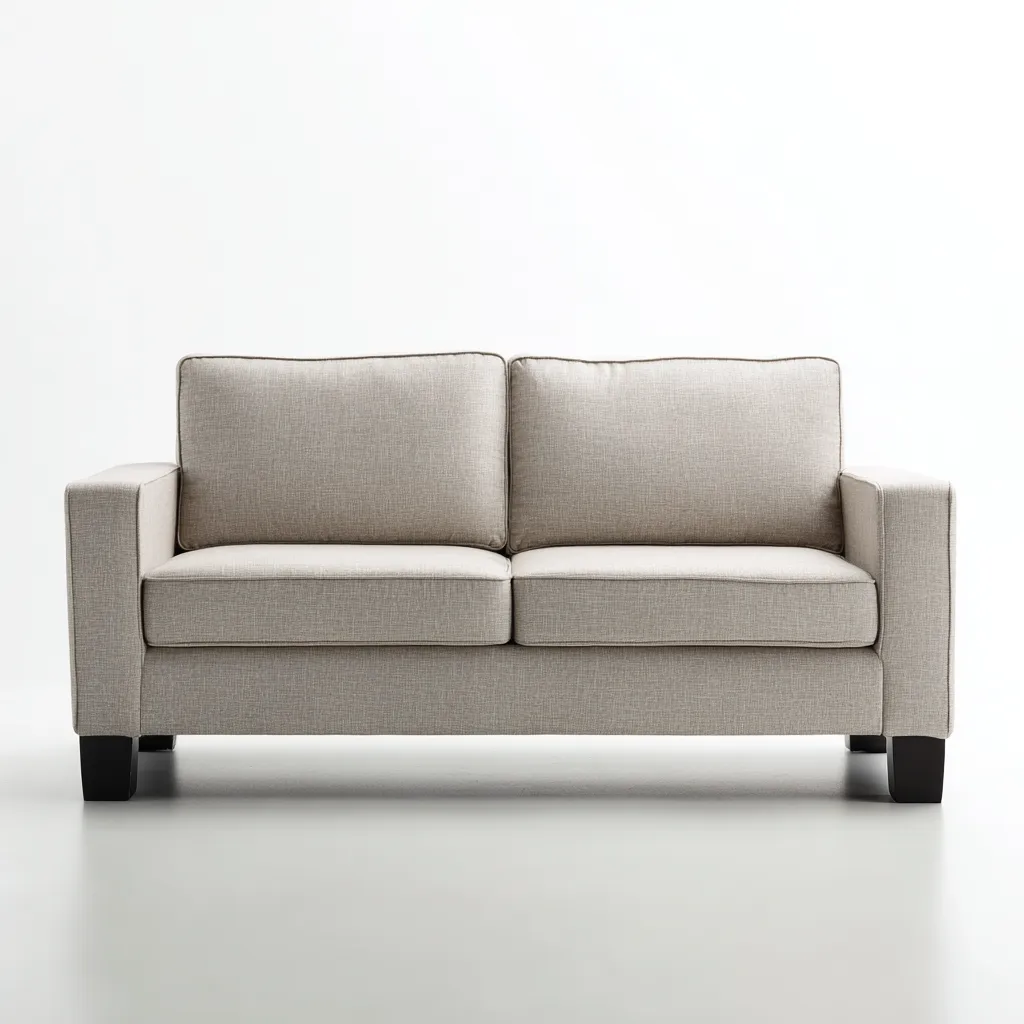 Sofá 175×88×84 cm - gris claro - tapizado de tela con diseño acogedor para sala de estar-Vinoracorner
