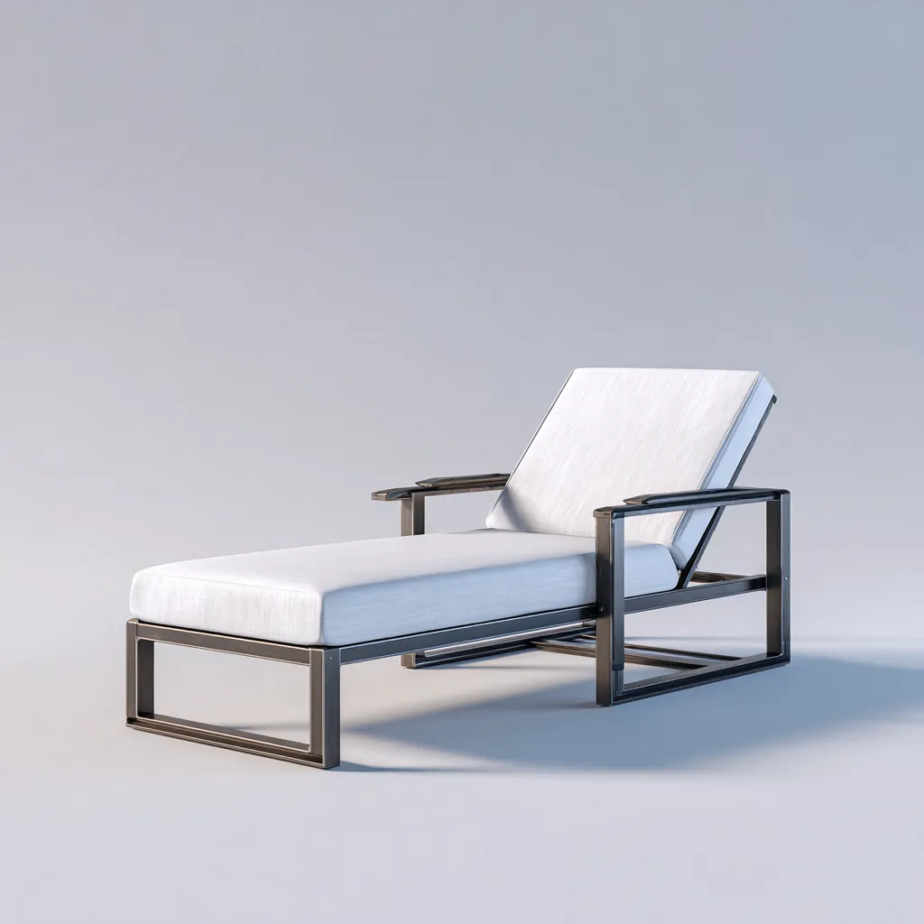 Tumbonas de playa 198×67×95 cm – gris/negro – set de 2 con respaldo regulable para exterior-Liraiocorner