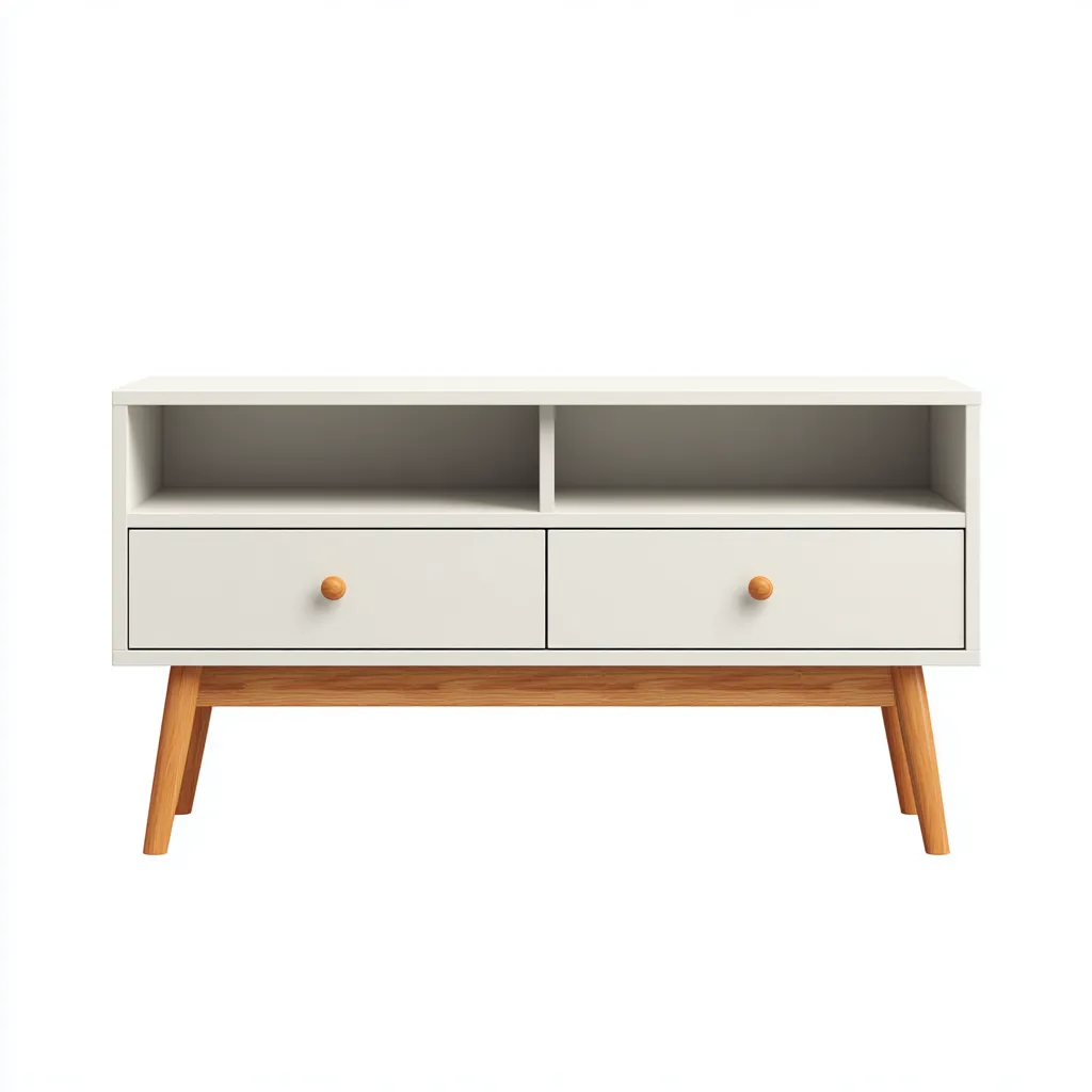 Mueble para TV 160×40×55 cm - blanco - estilo moderno para sala de estar-Liraiocorner