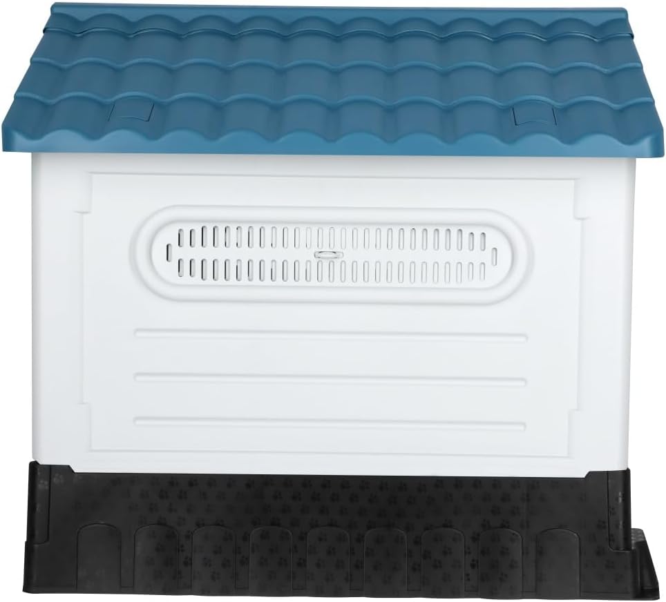 MASCOAMIGO Casa Térmica para Perros Razas Grandes Incluye Puerta con Seguro, Facil de Armar, Limpiar y Guardar, Medidas 105x88x99cm, con Protección UV