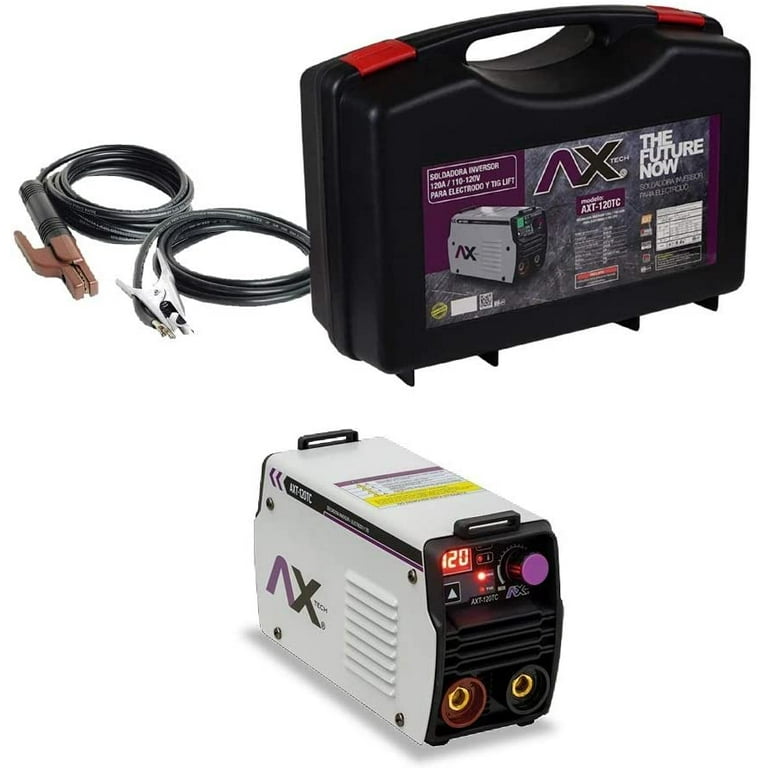 Axt-120tc Soldador Inversor 120a 110v Axtech + Careta Elect Ax Tech Electrodo Y Tig Lift 120A, 110V Con Maletin Plastico mas Careta Electronica