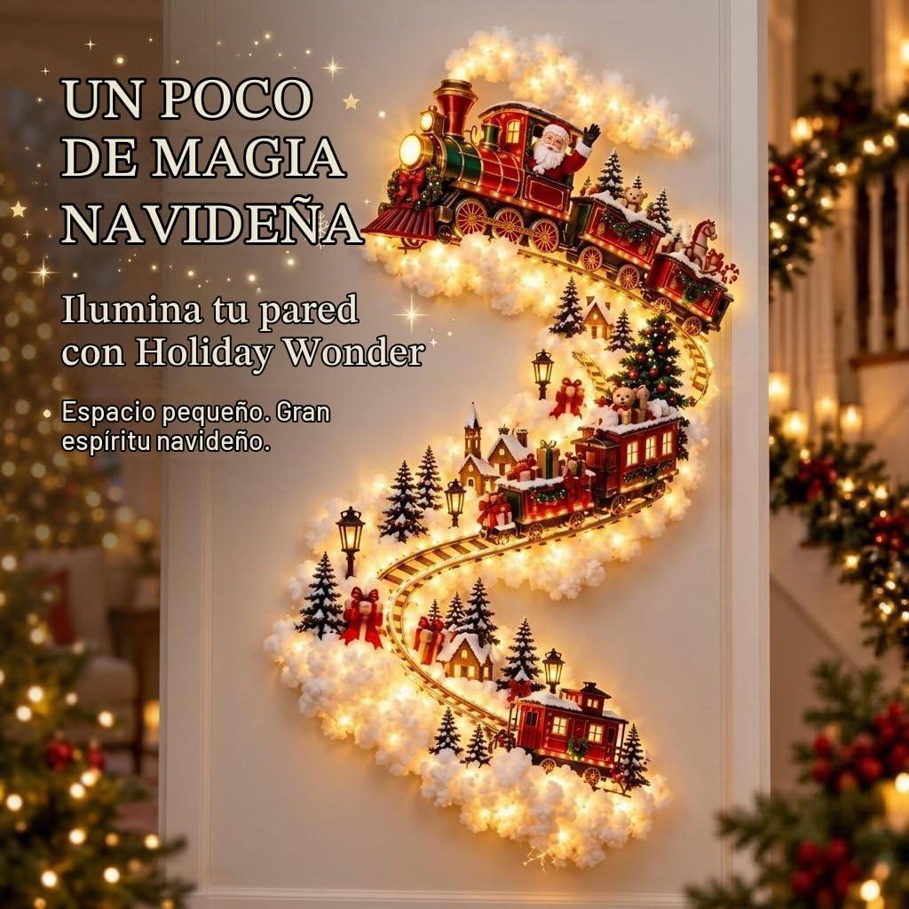 🎄Christmas Magic Trail Wall Light, Christmas Wall Lights, Xmas lights（Conjunto de tres piezas）✨