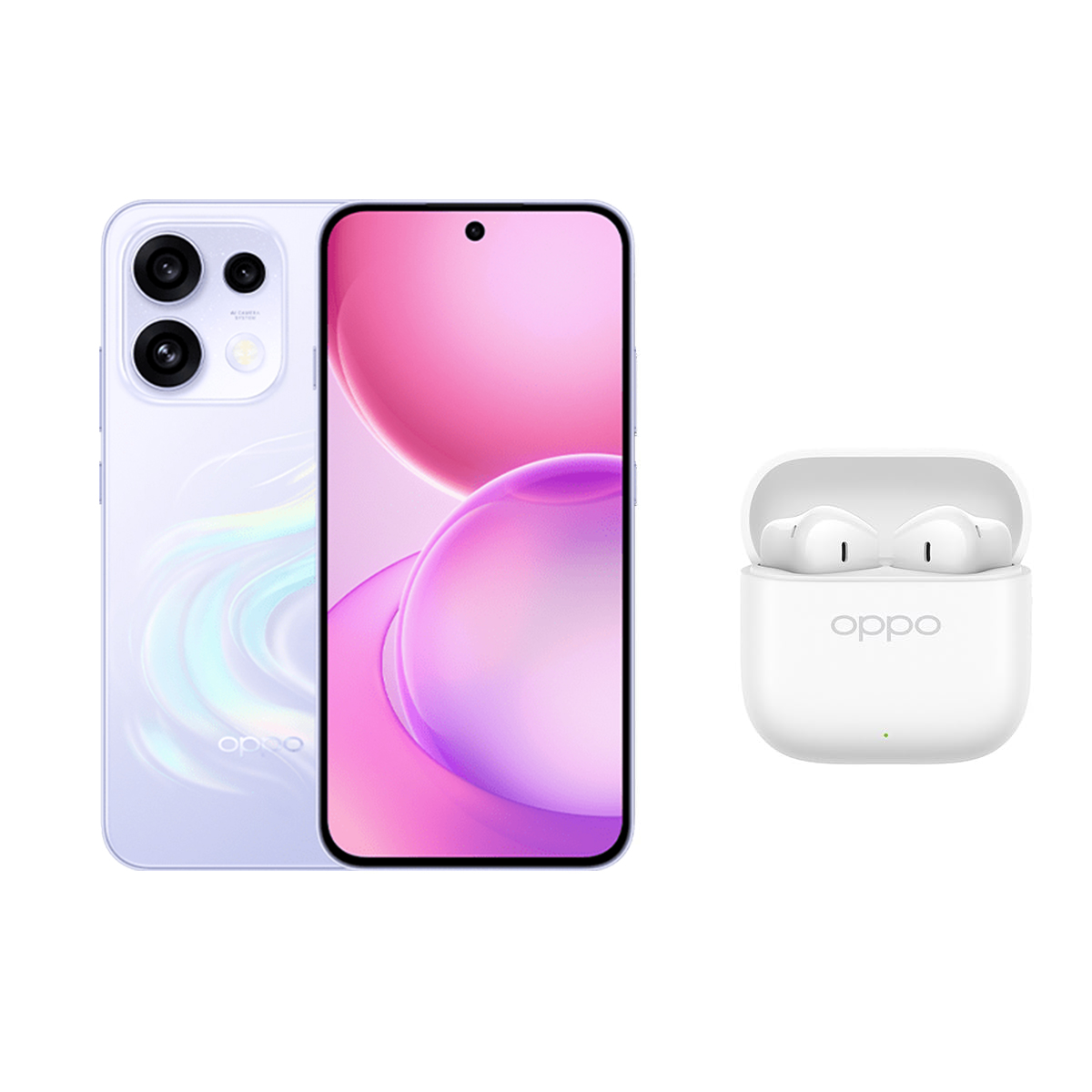 OPPO Reno 16F 5G Blanco Cósmico 8GB +256GB, Pantalla AMOLED 120Hz, Cámara Selfie Ultra Gran Angular 50MP, Incluye Enco Buds3 de Regalo