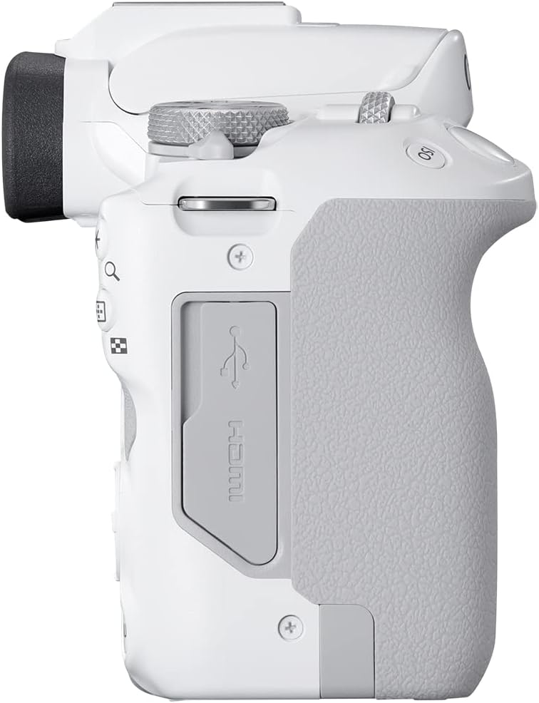 Canon EOS R50 Cámara de vlogging sin Espejo (Negro) con RF-S18-45mm F4.5-6.3 es Lente STM, 24.2 MP, Video 4K, detección y Seguimiento de Temas, Compacto, conexión de Smartphone, creador de Contenido