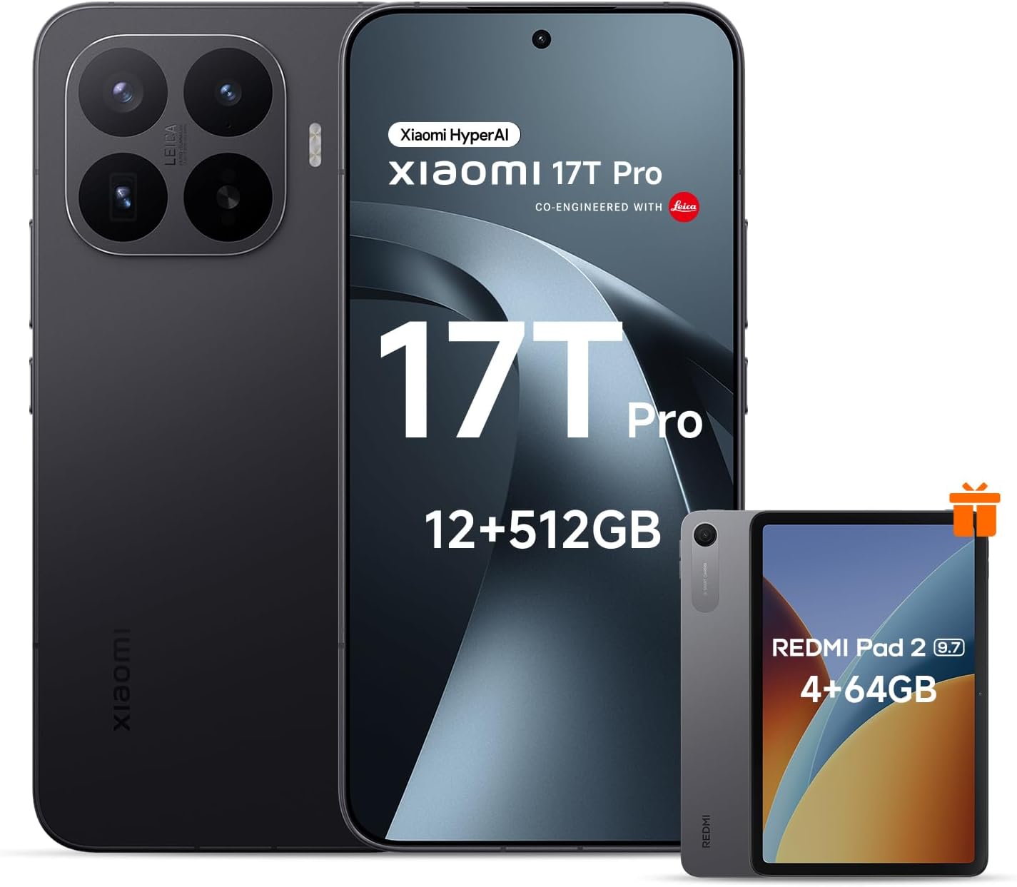 Xiaomi 17T Pro 5G 12GB RAM 512GB Azul Oscuro con Tablet REDMI Pad 2 9.7 de Regalo
