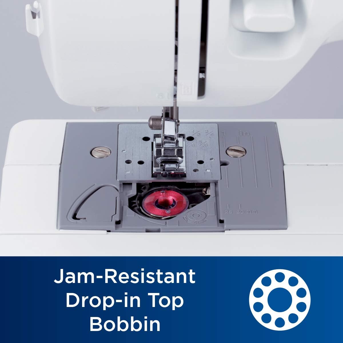 Brother XM2701 Máquina de Coser de 27 Puntadas, Brazo Libre y 800 Puntadas/min para Reparar, Crear y Personalizar Ropa