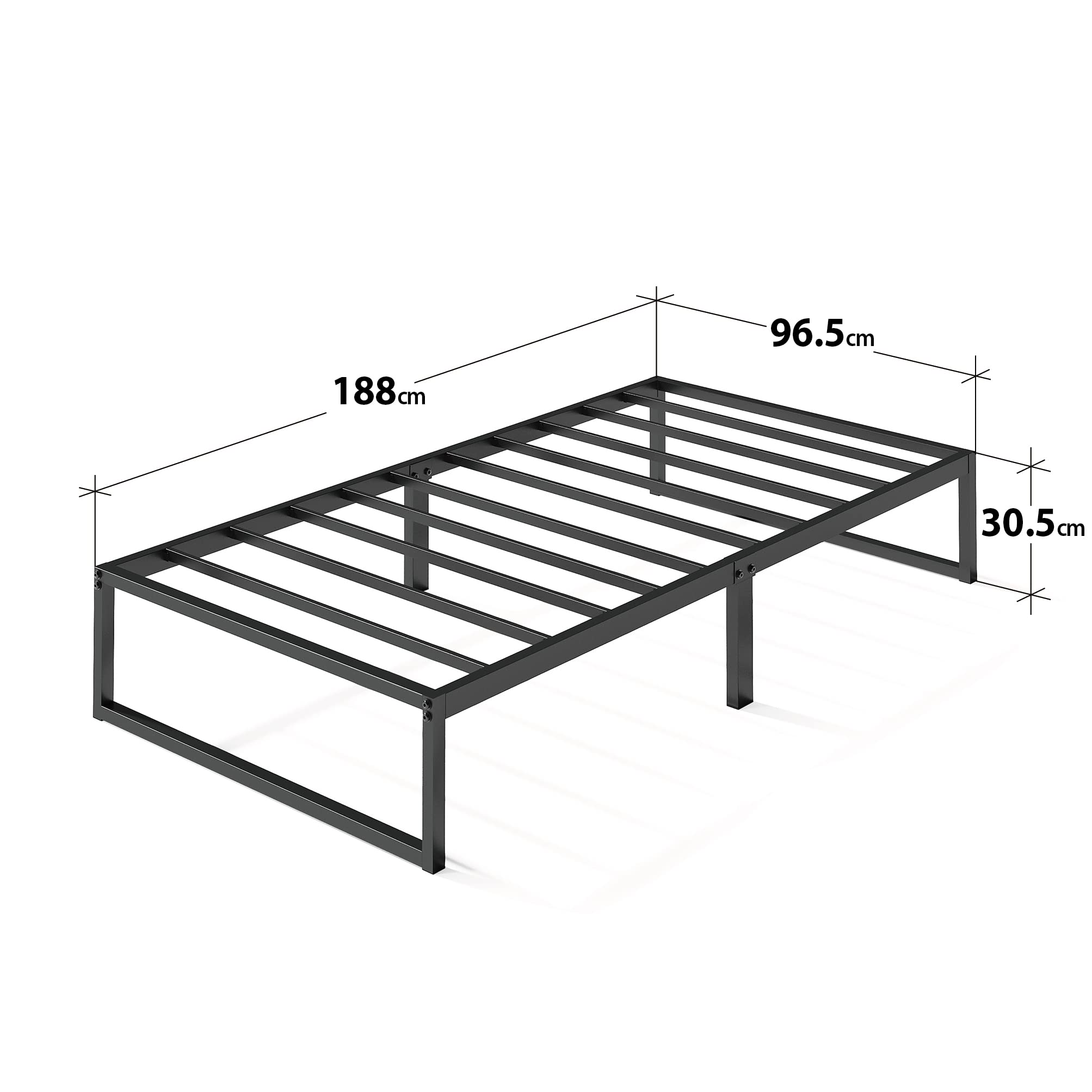 ZINUS Lorelai — Base de Cama Metálica de Plataforma 14"