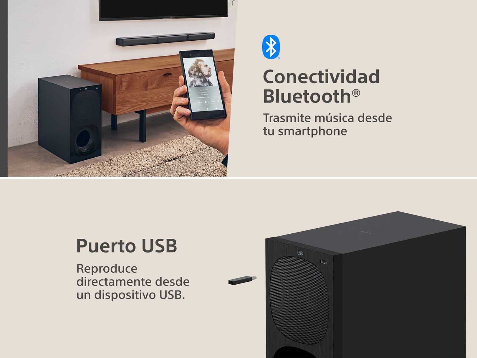 🎬 Sony HT-S40R Teatro en Casa 5.1 con Sonido Surround de 600W, Subwoofer y Bocinas Traseras Inalámbricas para Cine, Música y Videojuegos