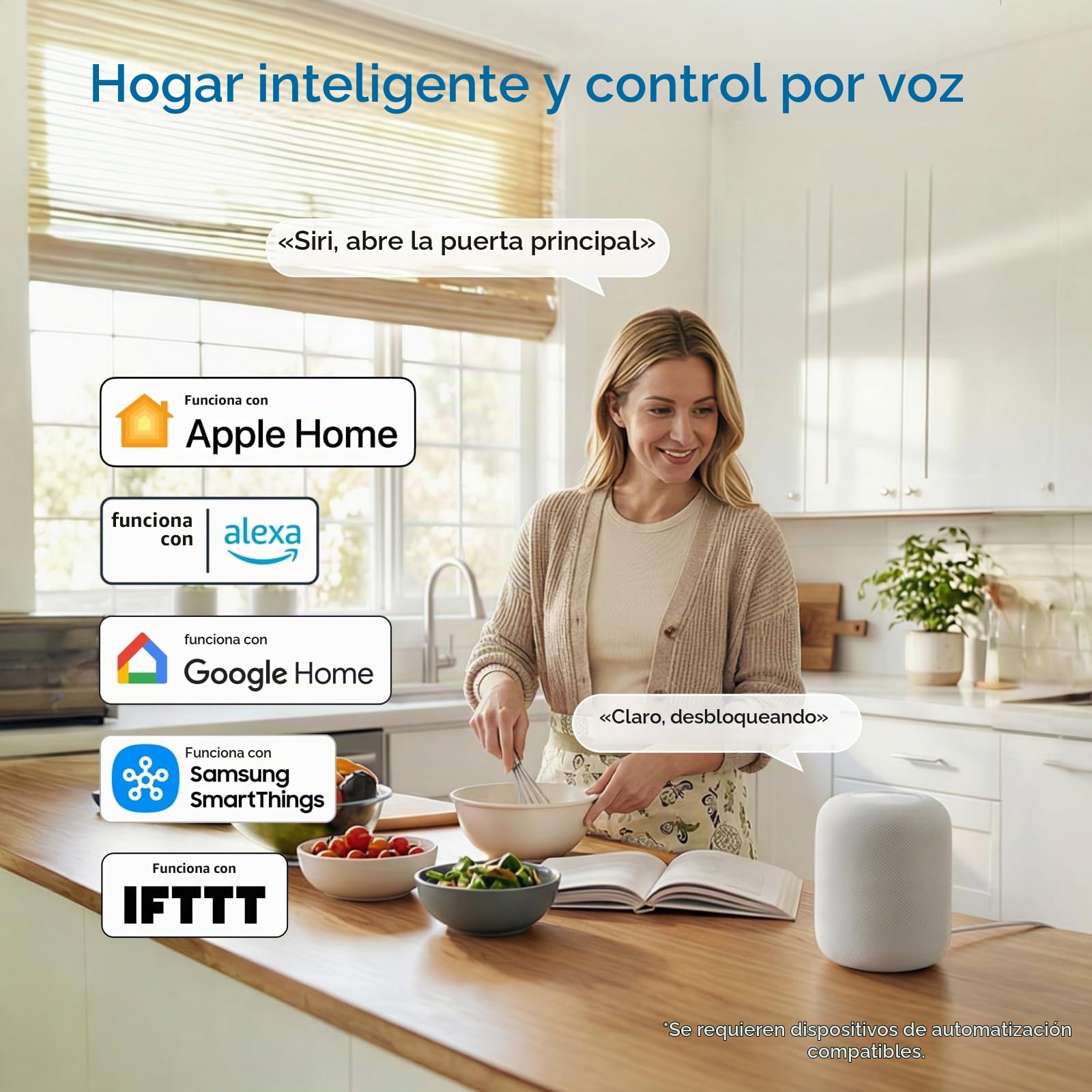 🏠 ULTRALOQ Smart Lock con Huella Digital y App, Cerradura Inteligente sin Llaves con Control Remoto y Seguridad para tu Hogar