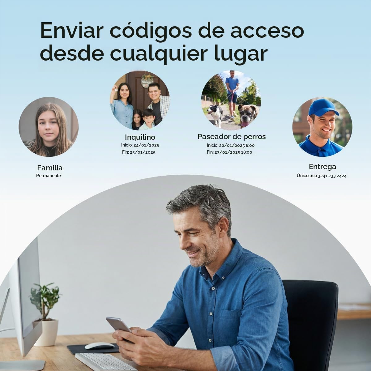 🏠 ULTRALOQ Smart Lock con Huella Digital y App, Cerradura Inteligente sin Llaves con Control Remoto y Seguridad para tu Hogar