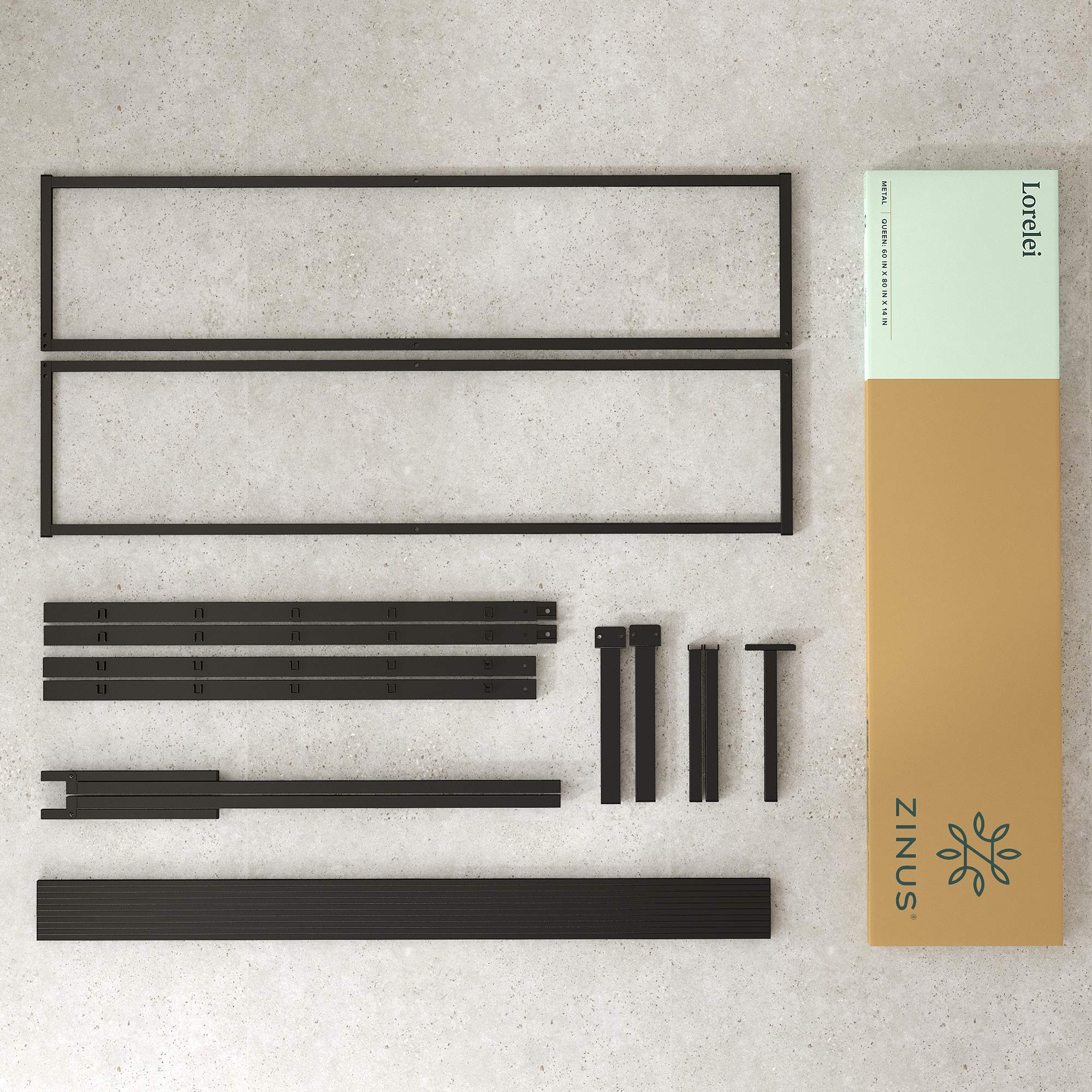 ZINUS Lorelai — Base de Cama Metálica de Plataforma 14"