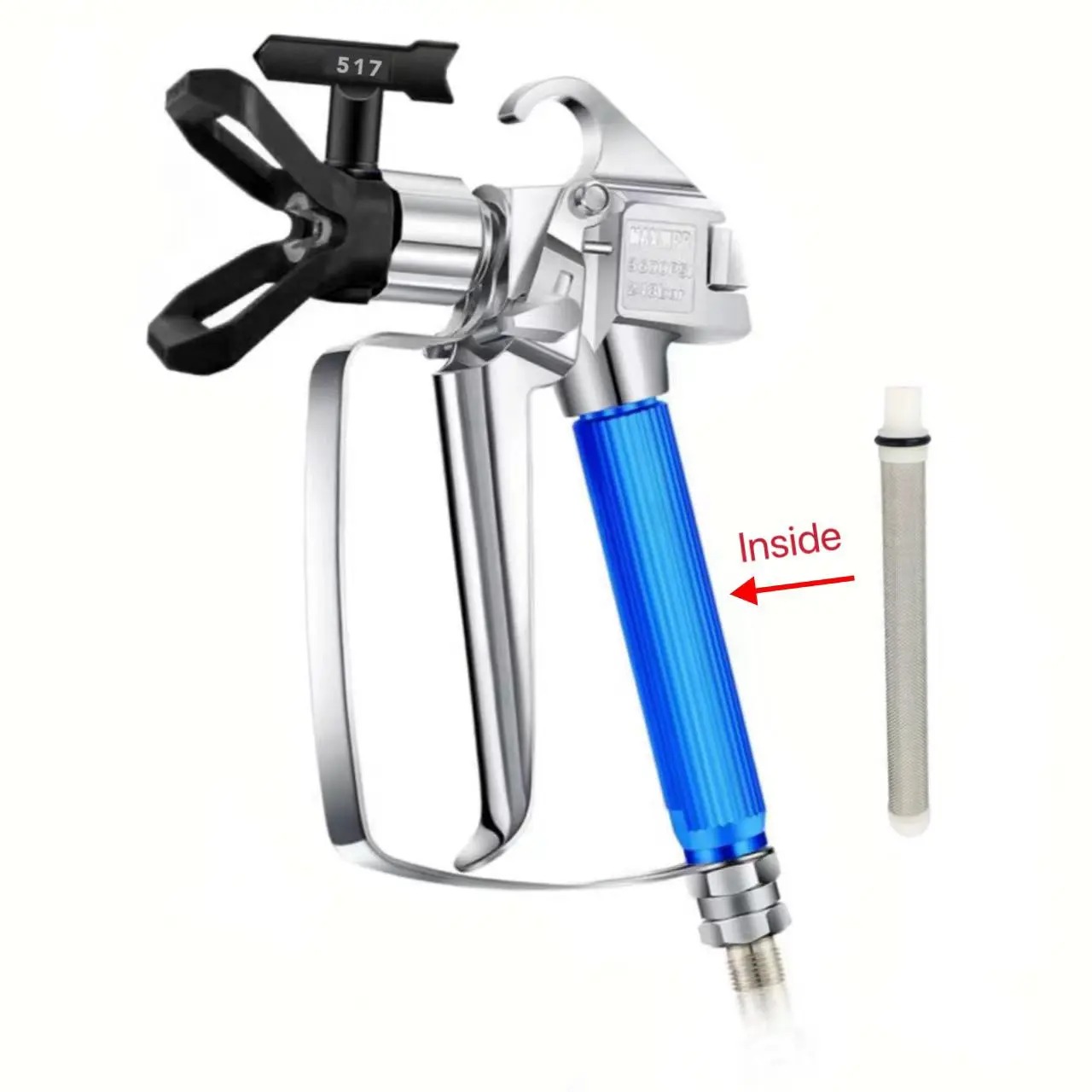 🎨 Pistola Pulverizadora de Pintura Airless 3600 PSI | Manguera de 10 m, Boquillas Reversibles de 180°, 2 Protectores y 2 Varillas de Extensión de Acero Inoxidable para Pintura de Casas y Trabajos Intensivos 💪