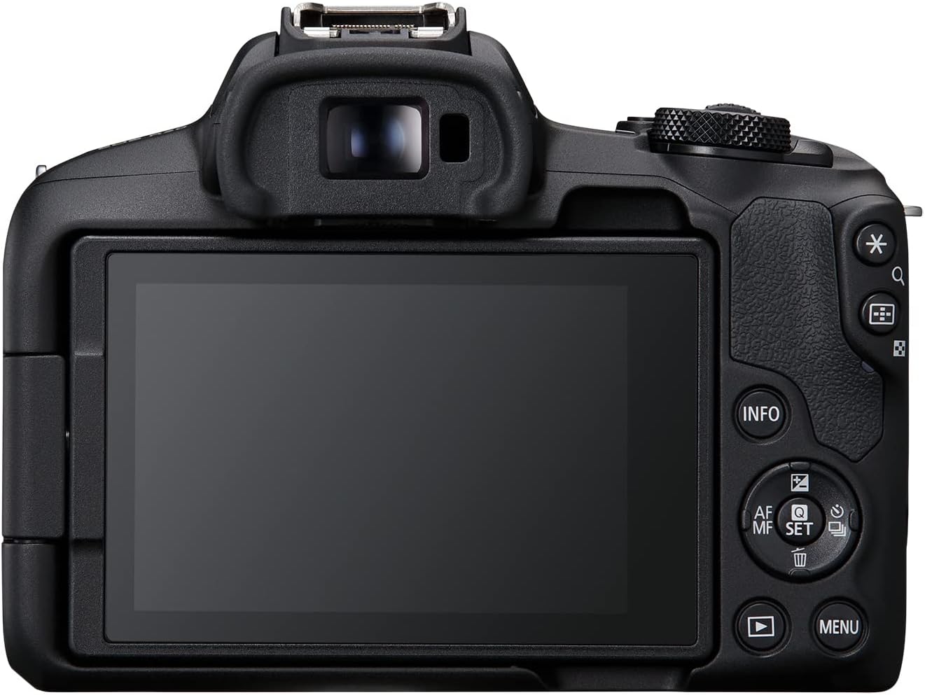 Canon EOS R50 Cámara de vlogging sin Espejo (Negro) con RF-S18-45mm F4.5-6.3 es Lente STM, 24.2 MP, Video 4K, detección y Seguimiento de Temas, Compacto, conexión de Smartphone, creador de Contenido