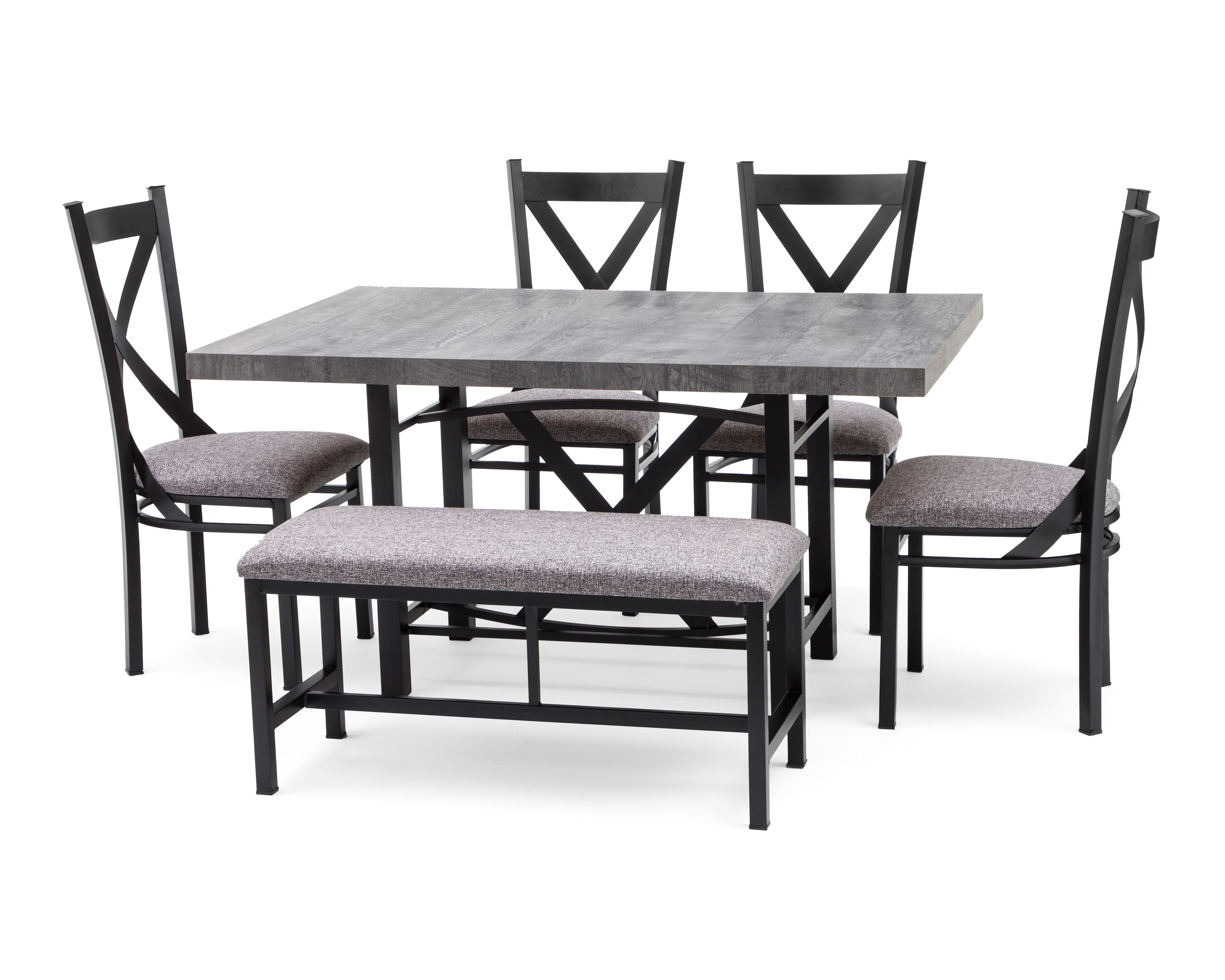 Comedor Bangladesh con 4 Sillas y 1 Banca