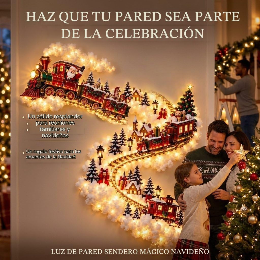 🎄Christmas Magic Trail Wall Light, Christmas Wall Lights, Xmas lights（Conjunto de tres piezas）✨